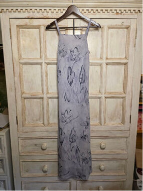 Women's Derek Heart Maxi Dress XS Blue Black Floral